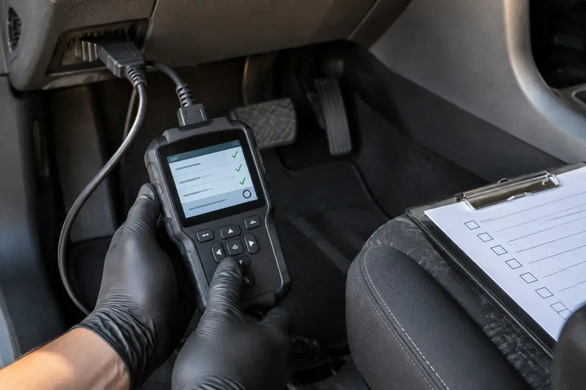 Georgia State Vehicle Inspection at Car-Aid Collision Center, Dalton, GA